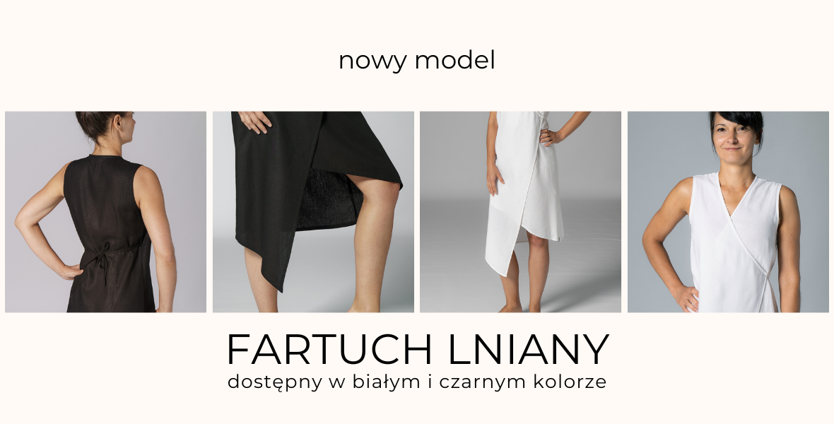 nowy model fartuch lniany